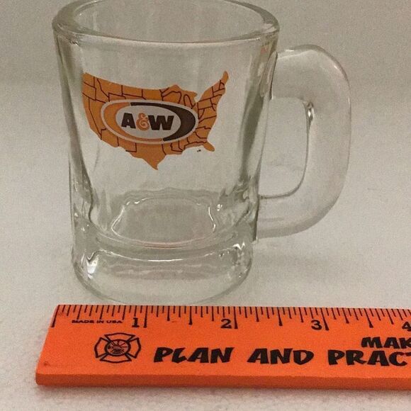 Vintage 4 ounce A & W. Double shot mug - Picture 1 of 3